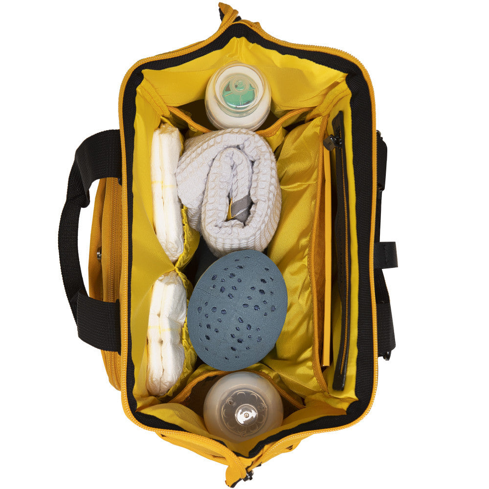Rucsac multifunctional mamici Galben, Skiddou