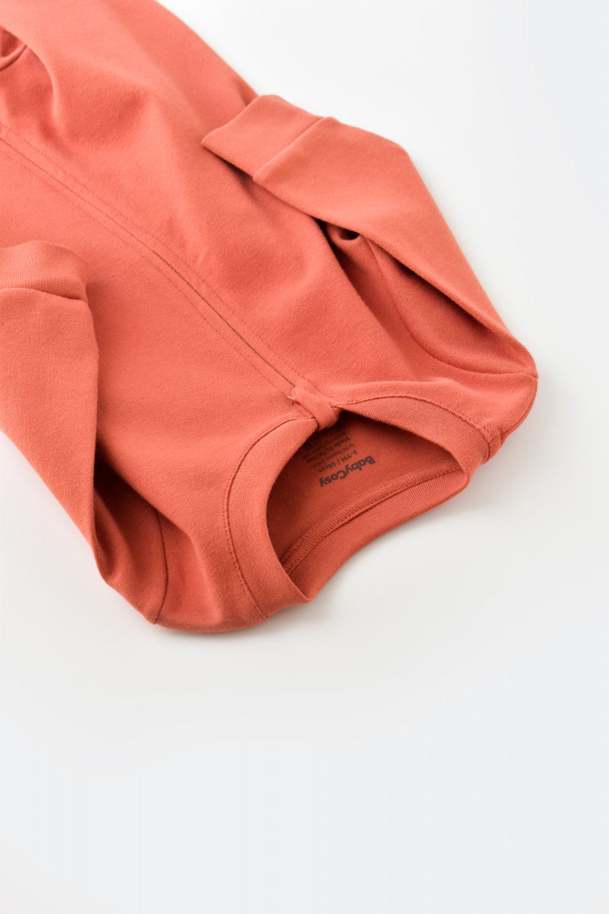 Salopeta cu fermoar cu maneca lunga si panataloni lungi - 100%bumbac organic - Scortisoara, Baby Cosy