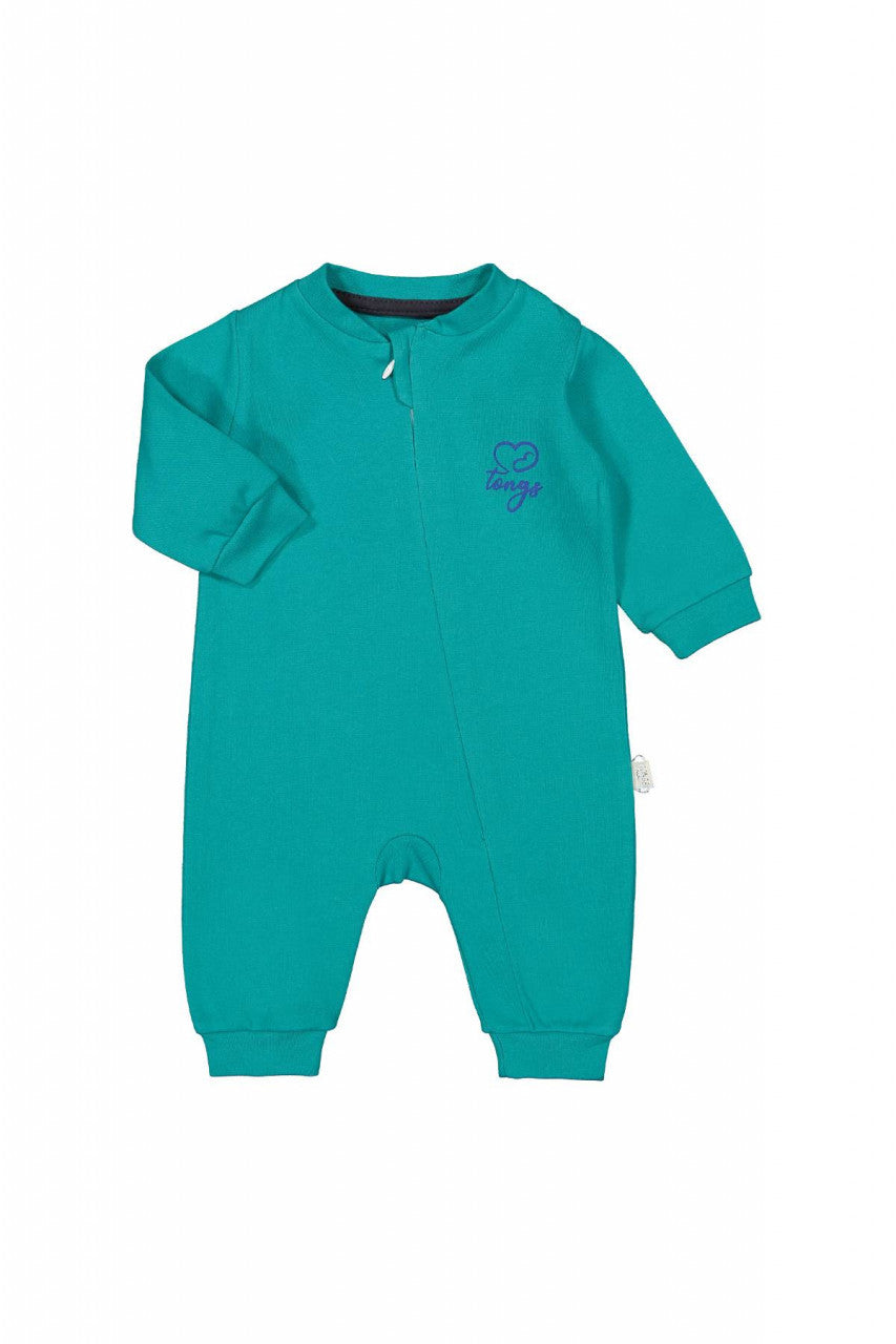 Salopeta cu maneca lunga nou nascut TURCOAZ, Tongs baby