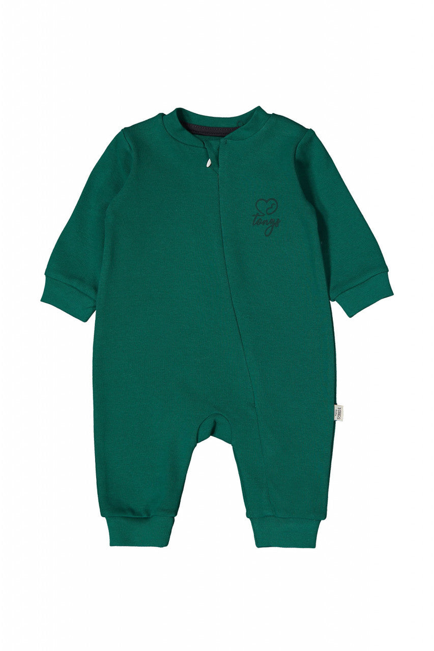 Salopeta cu maneca lunga nou nascut VERDE, Tongs baby