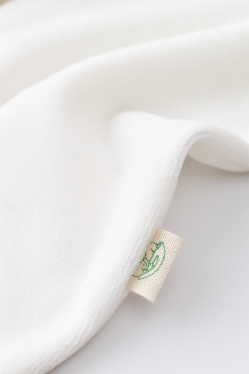 Salopeta cu maneca lunga si fermoar din 80%bumbac organic si 20% poliester - Ecru, Baby Cosy