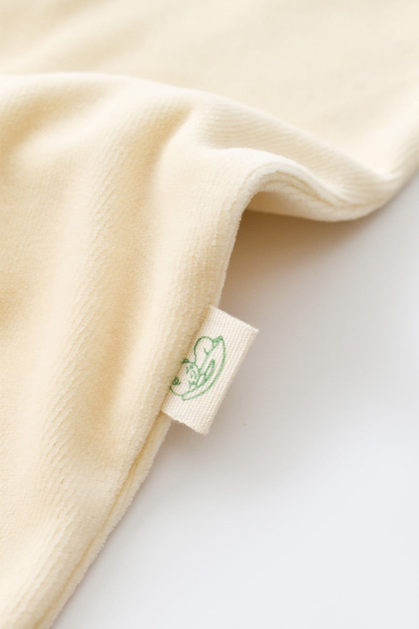 Salopeta cu maneca lunga si fermoar din 80%bumbac organic si 20% poliester -Crem, Baby Cosy