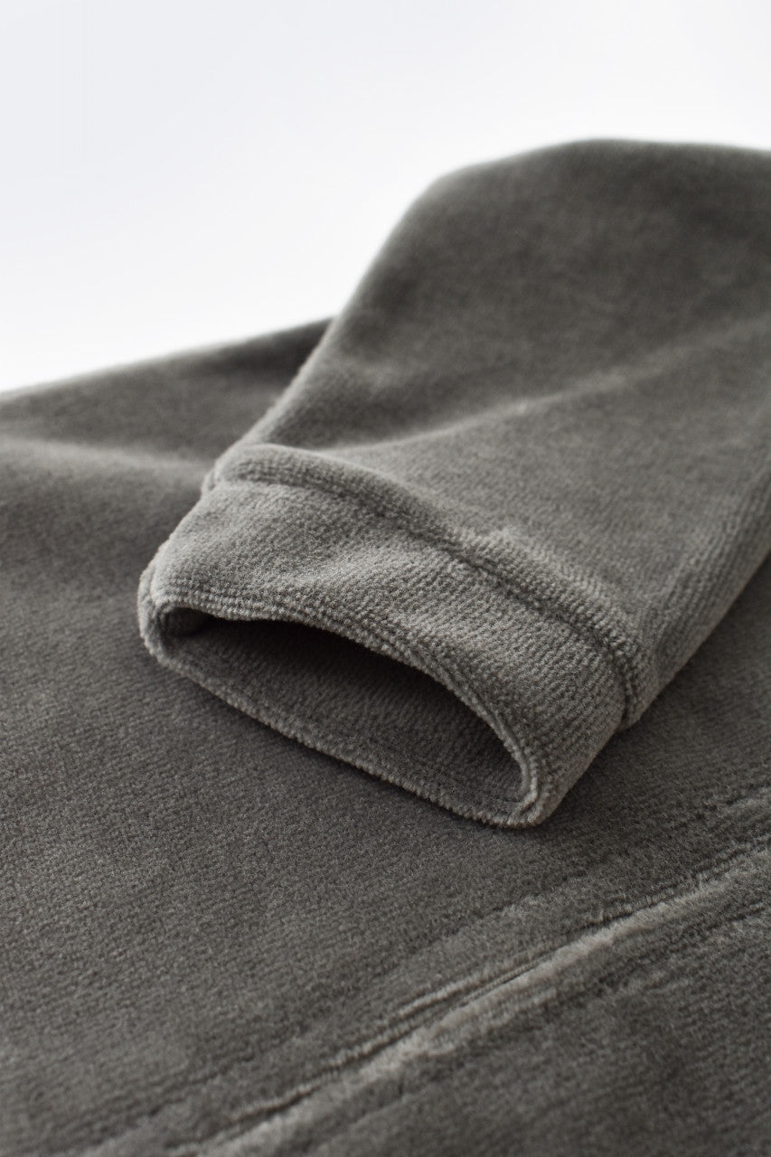 Salopeta cu maneca lunga si fermoar din 80%bumbac organic si 20% poliester - Antracit, Baby Cosy