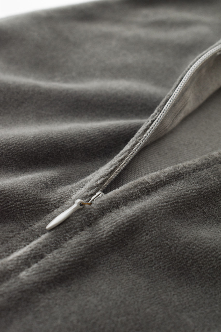Salopeta cu maneca lunga si fermoar din 80%bumbac organic si 20% poliester - Antracit, Baby Cosy