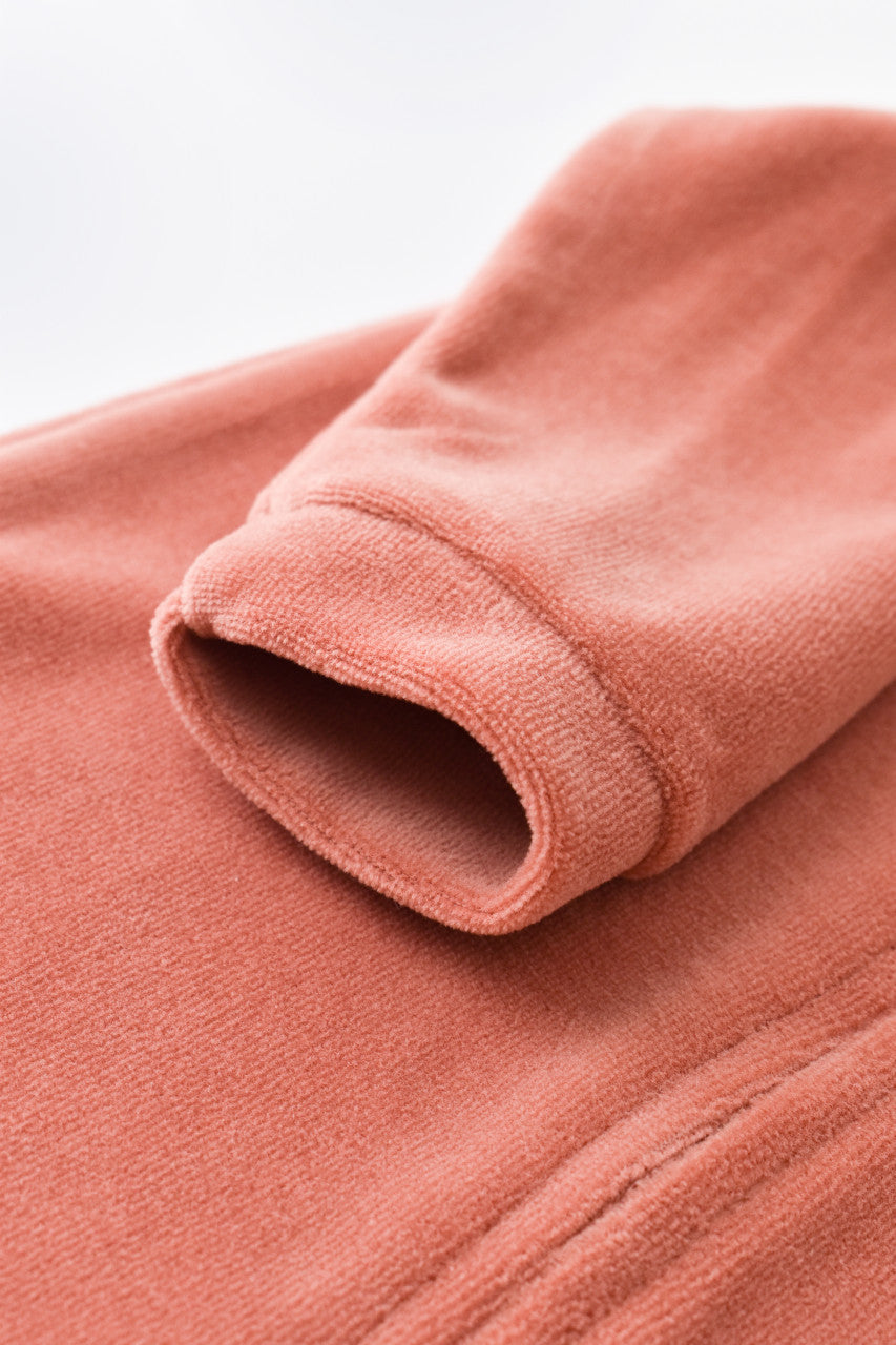 Salopeta cu maneca lunga si fermoar din 80%bumbac organic si 20% poliester - Caramiziu, Baby Cosy