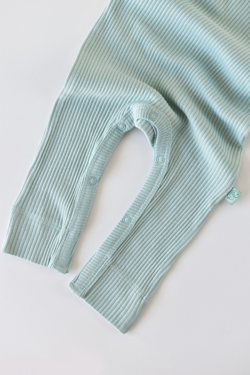 Salopeta cu maneca lunga si panataloni lungi din bumbac organic si modal - Mint
