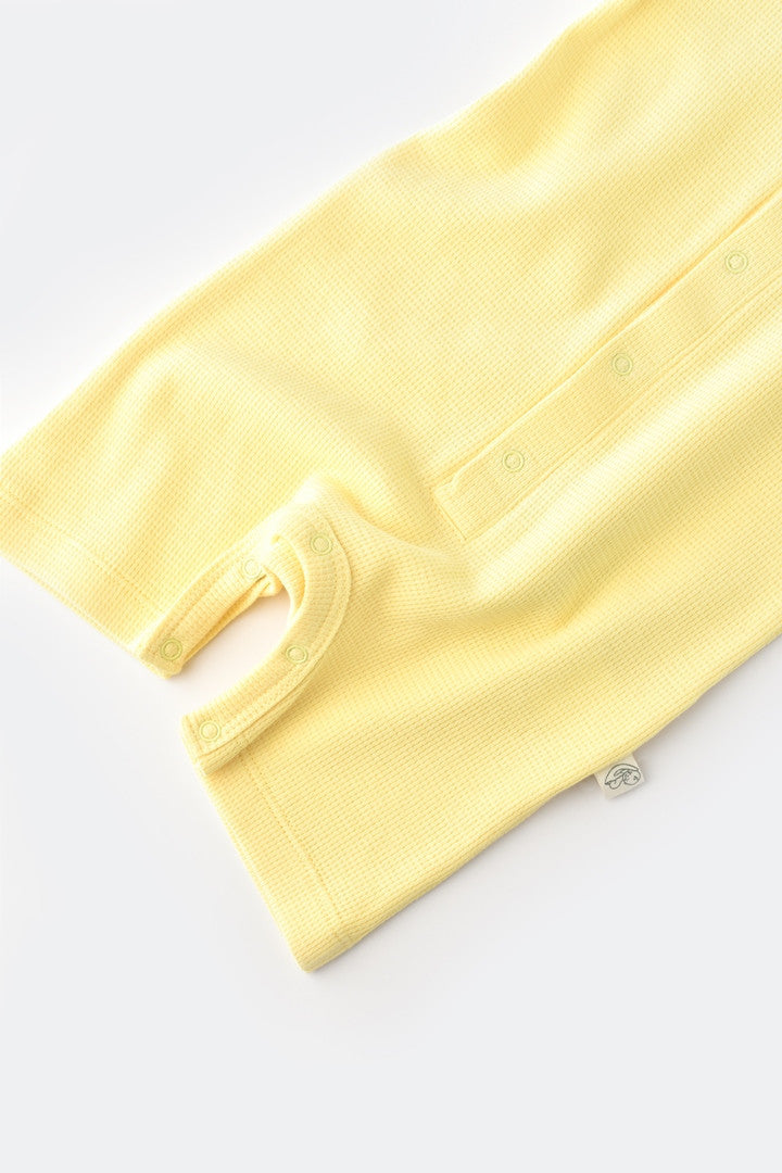 Salopeta cu panataloni scurti - 100% bumbac organic - Galben, Baby Cosy
