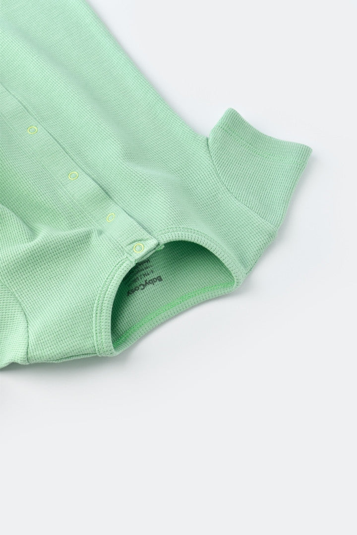 Salopeta cu panataloni scurti - 100% bumbac organic - Mint, Baby Cosy