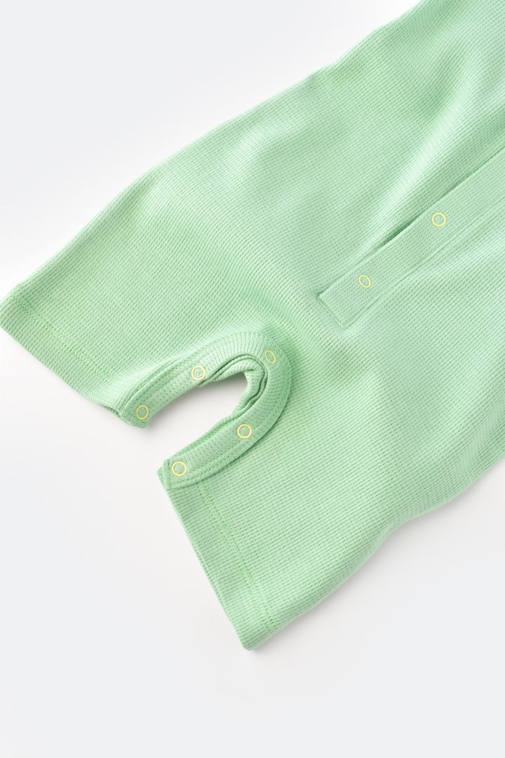 Salopeta cu panataloni scurti - 100% bumbac organic - Mint, Baby Cosy