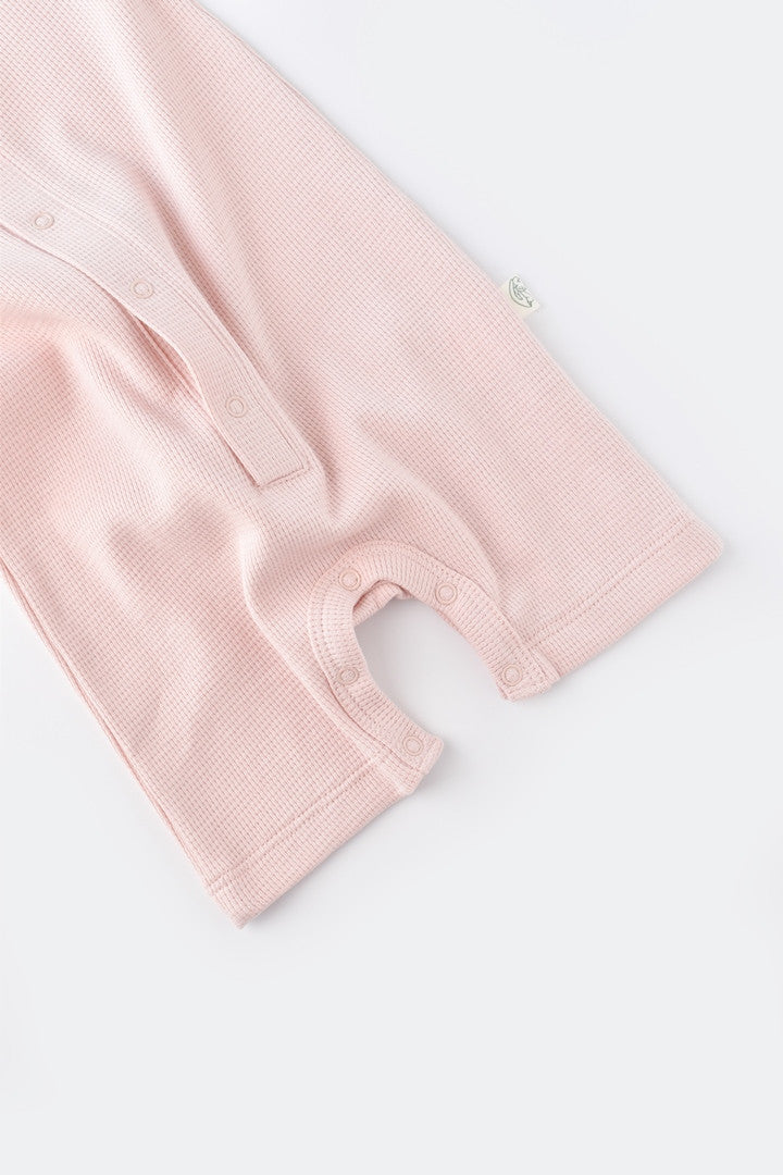 Salopeta cu panataloni scurti - 100% bumbac organic - Roz, Baby Cosy