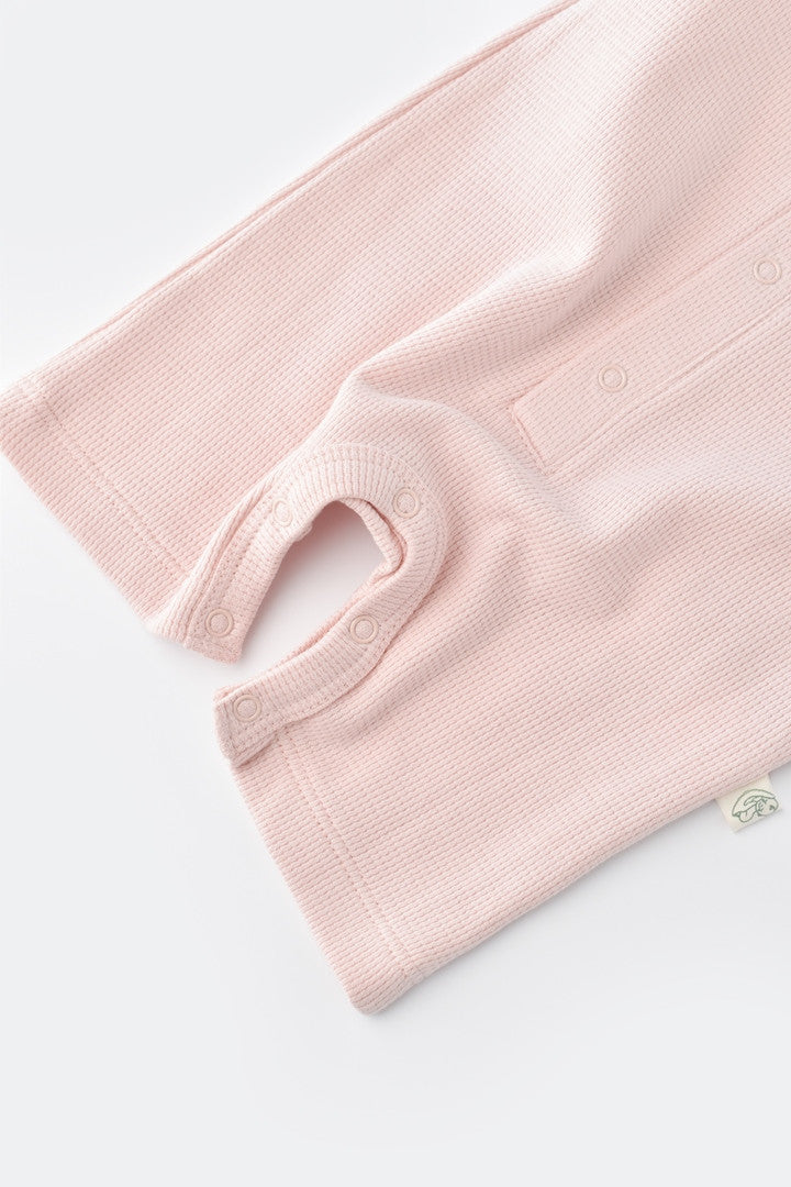Salopeta cu panataloni scurti - 100% bumbac organic - Roz, Baby Cosy