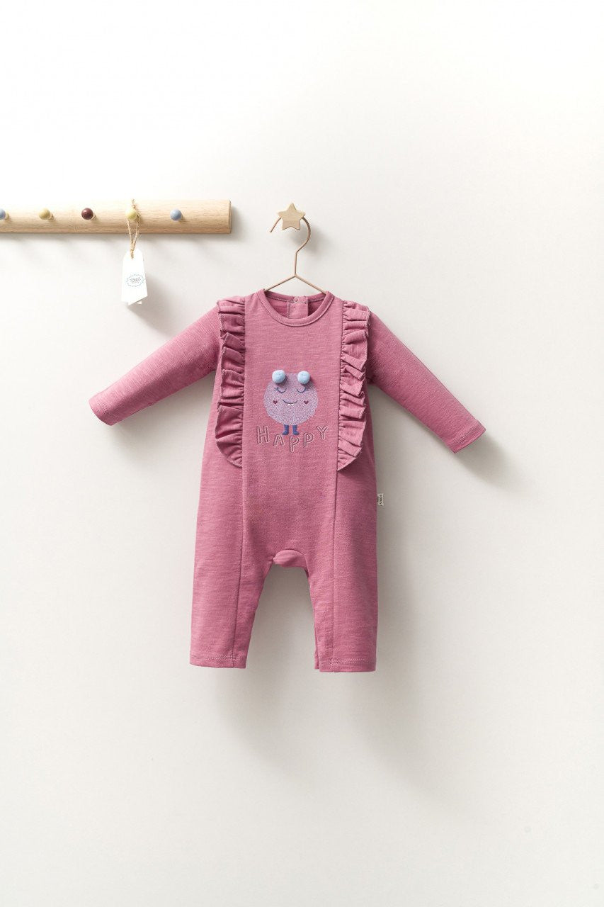 Salopeta cu volanase pentru bebelusi Monster, Tongs baby