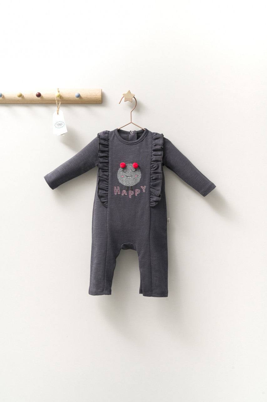 Salopeta cu volanase pentru bebelusi Monster, Tongs baby