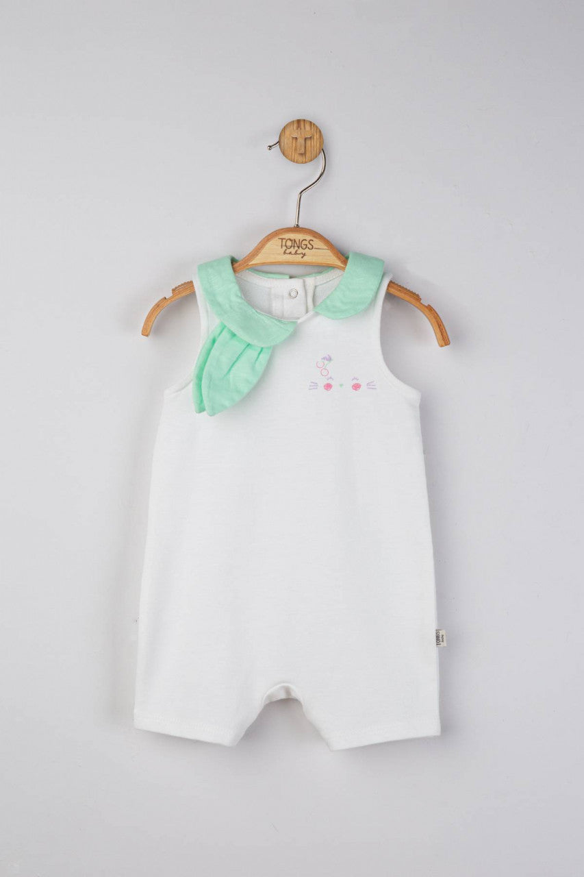 Salopeta de vara pentru bebelusi cu tulle, Tongs baby
