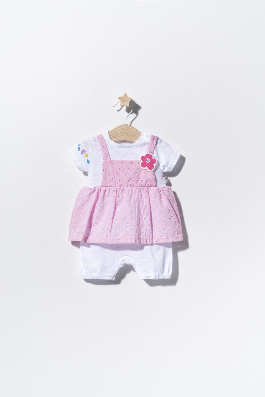 Salopeta de vara pentru bebelusi Flower, Tongs baby