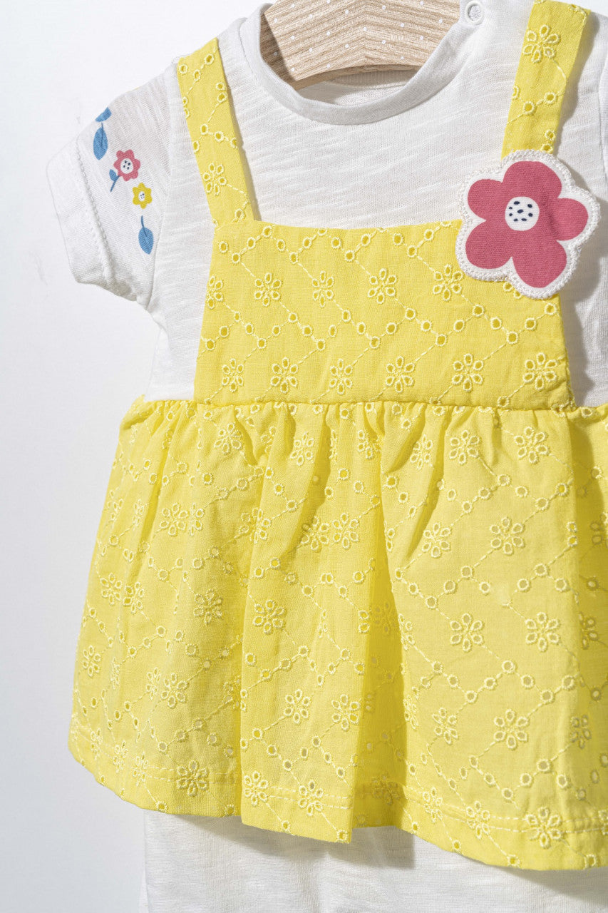 Salopeta de vara pentru bebelusi Flower, Tongs baby