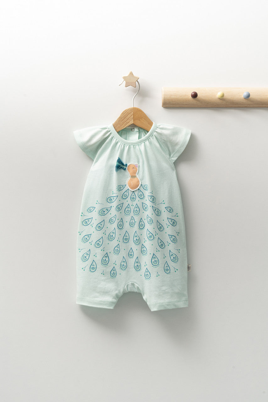 Salopeta de vara pentru bebelusi Peacock, Tongs baby