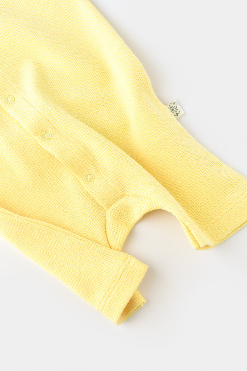 Salopeta fara maneci si panataloni scurti - 100% bumbac organic - Galben, Baby Cosy