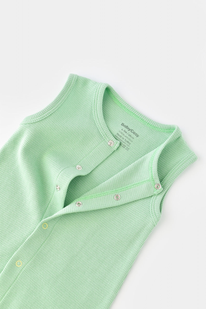 Salopeta fara maneci si panataloni scurti - 100% bumbac organic - Mint, Baby Cosy