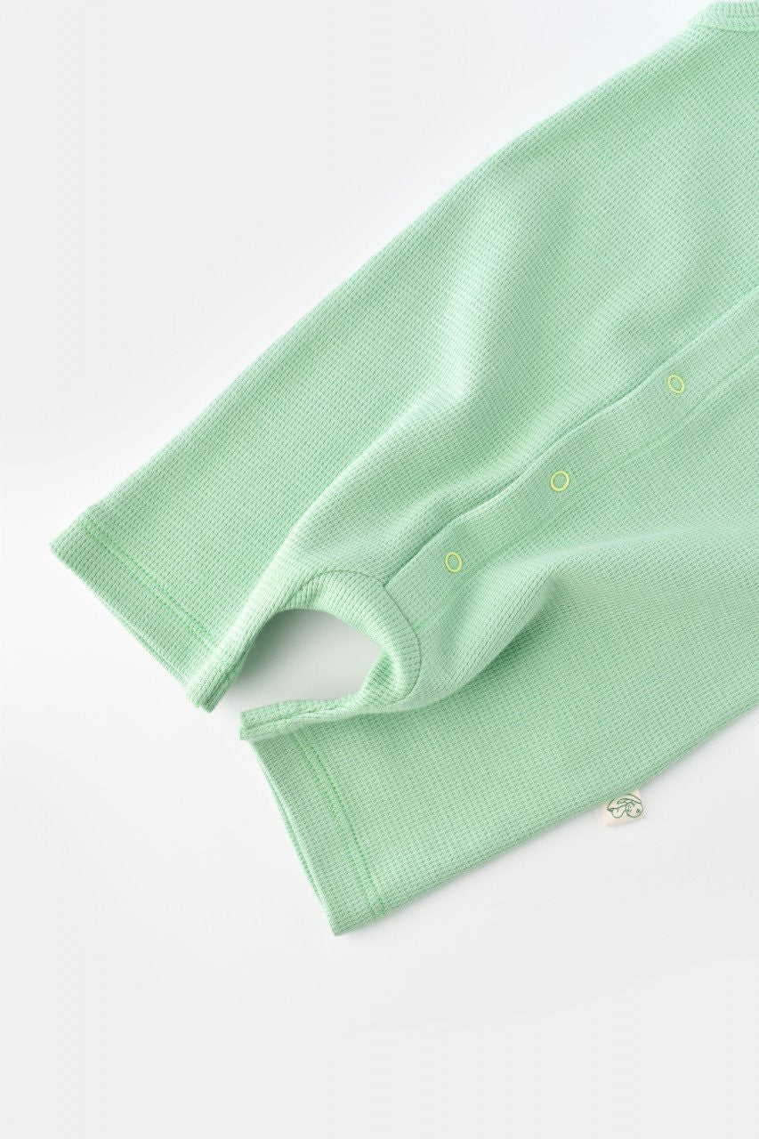 Salopeta fara maneci si panataloni scurti - 100% bumbac organic - Mint, Baby Cosy