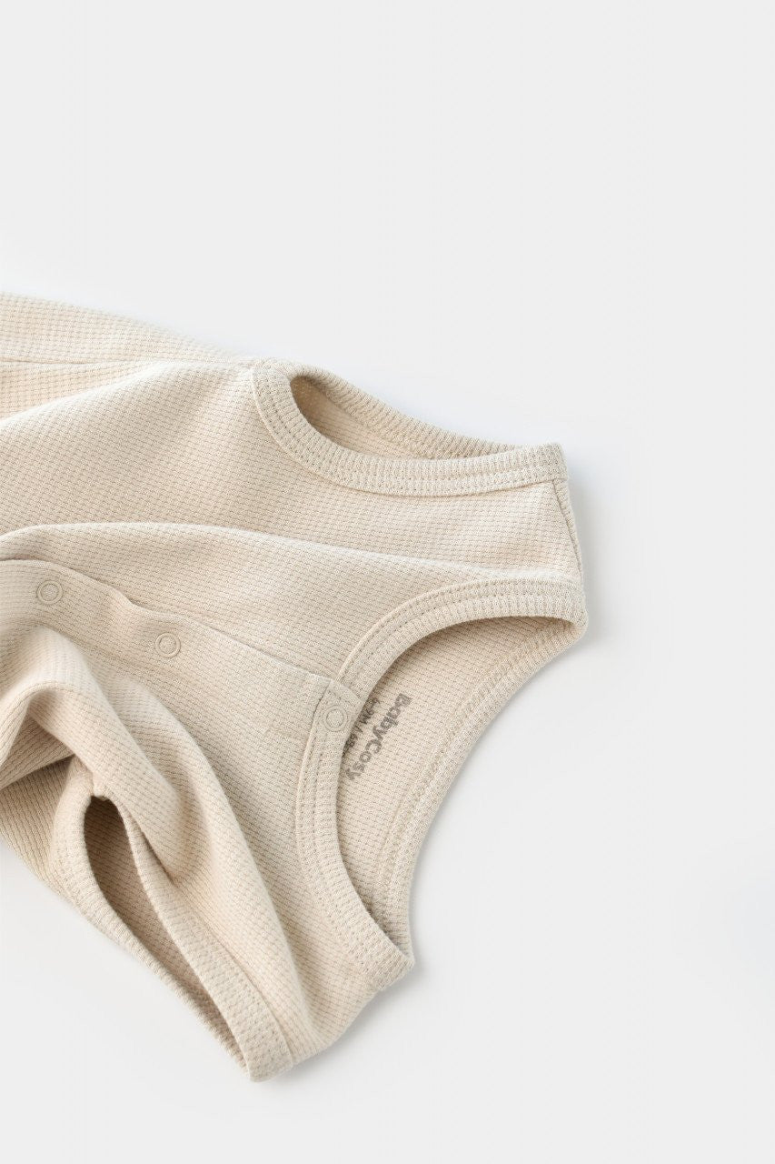 Salopeta fara maneci si panataloni scurti - 100% bumbac organic - Stone, Baby Cosy