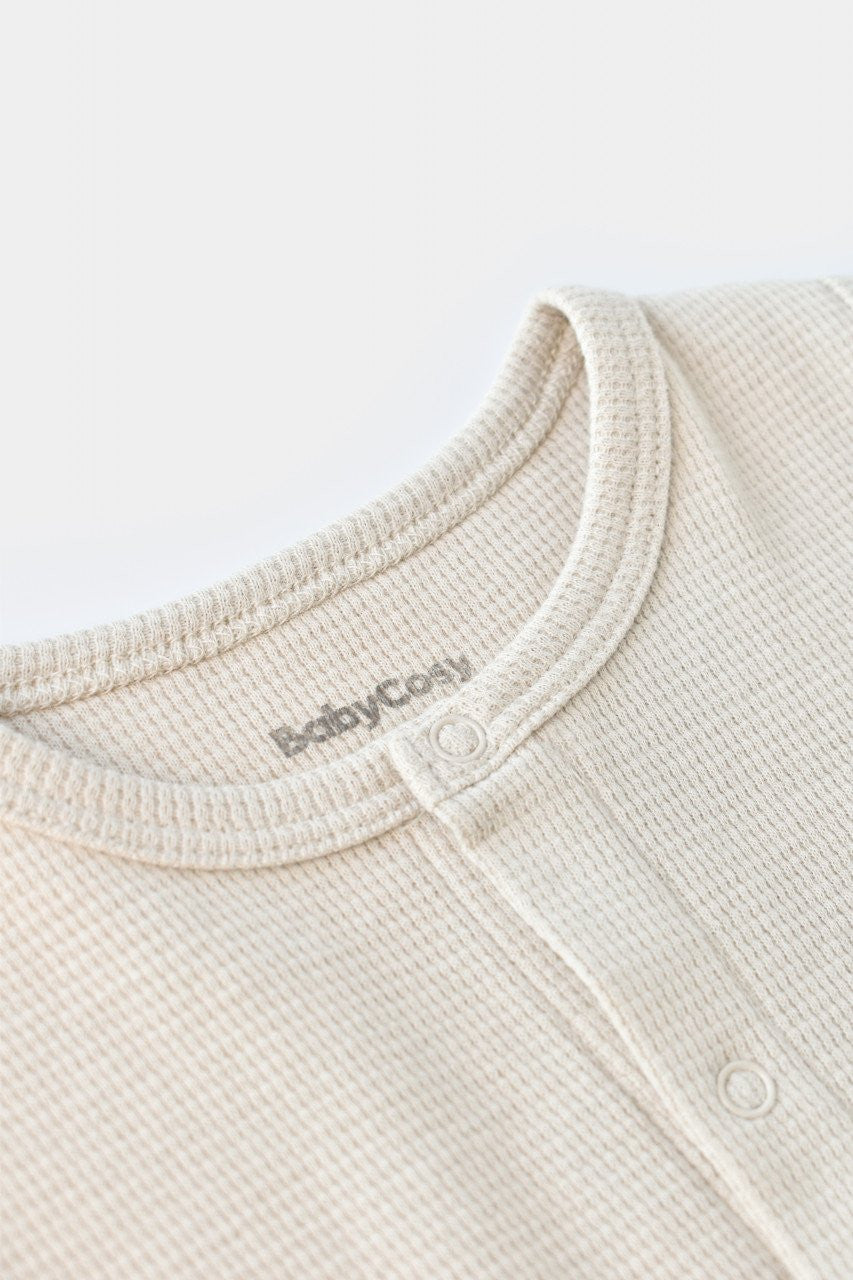 Salopeta fara maneci si panataloni scurti - 100% bumbac organic - Stone, Baby Cosy