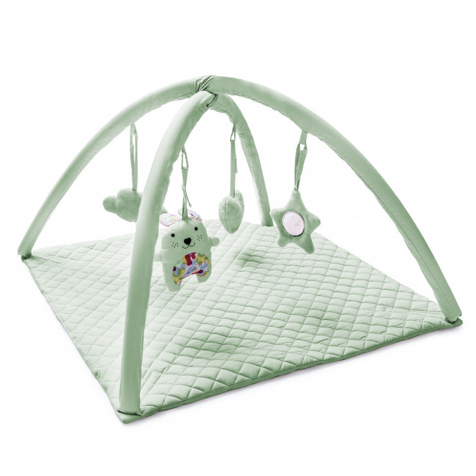 Saltea de activitati cu bara jucarii BabyJem Soft Cotton