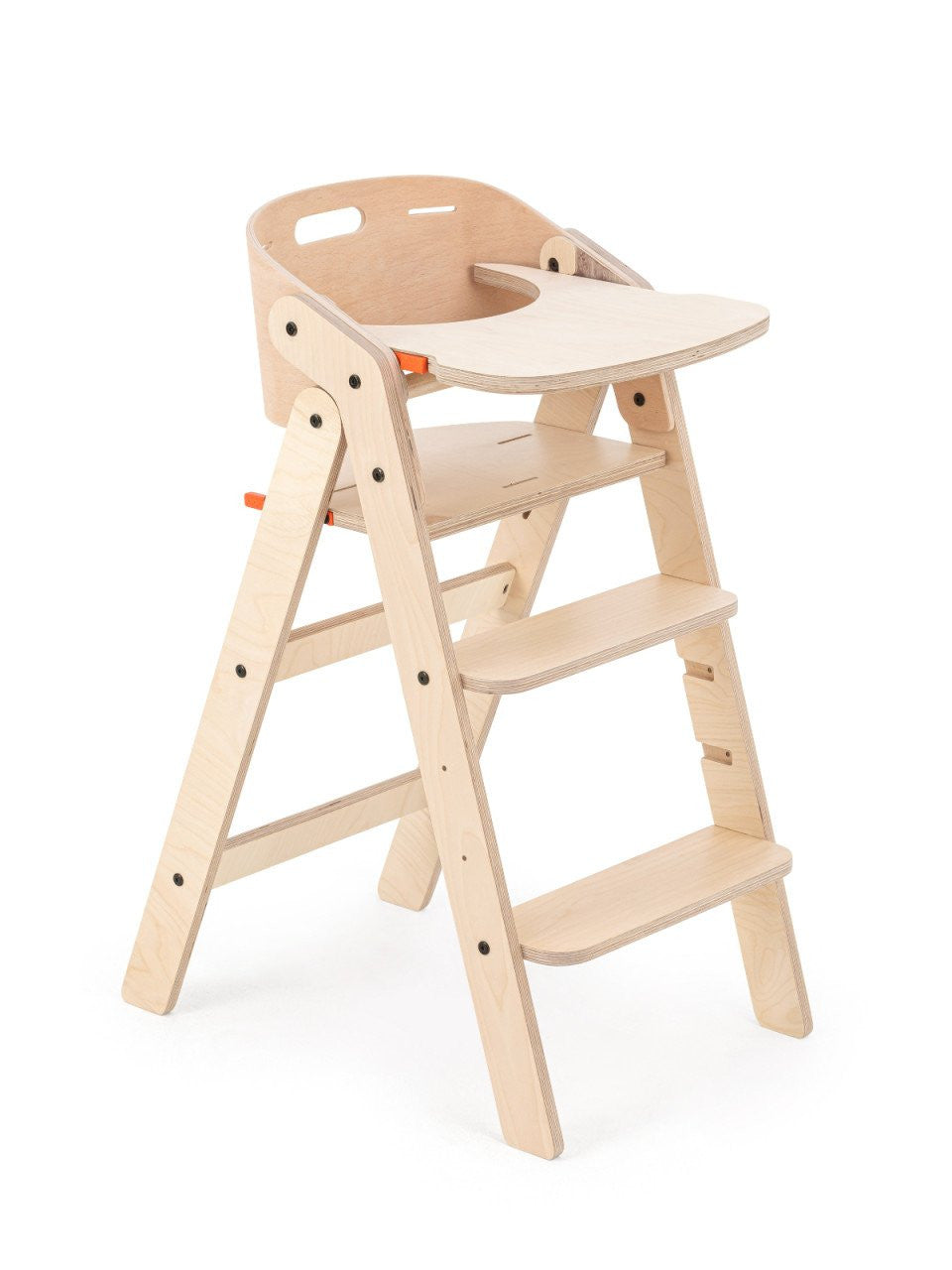 Scaun de masa multifunctional pentru bebelusi, MamaToyz, pliabil, cu masuta, transformabil, lemn, 6 luni - adolescent, natur