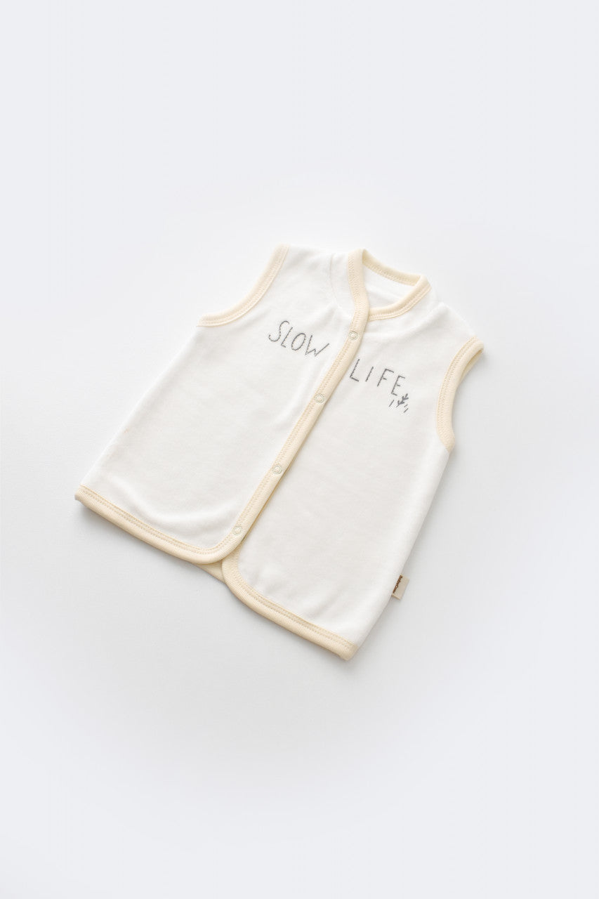 Set 3 piese Broscuta cu body, pantalonasi si vestuta din 80%bumbac organic si 20% poliester - Crem, Baby Cosy
