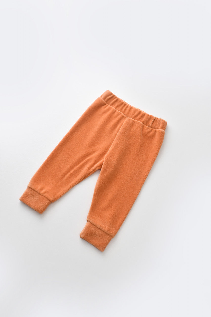 Set 3 piese Broscuta cu body, pantalonasi si vestuta din 80%bumbac organic si 20% poliester - Portocaliu, Baby Cosy