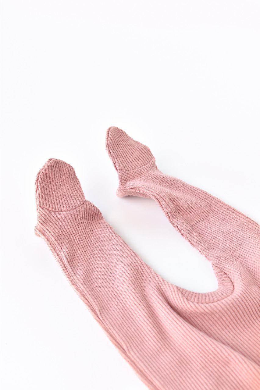 Set 4 piese: bluza, pantaloni, caciulita si manusi din bumbac organic si modal - Rose, Baby Cosy