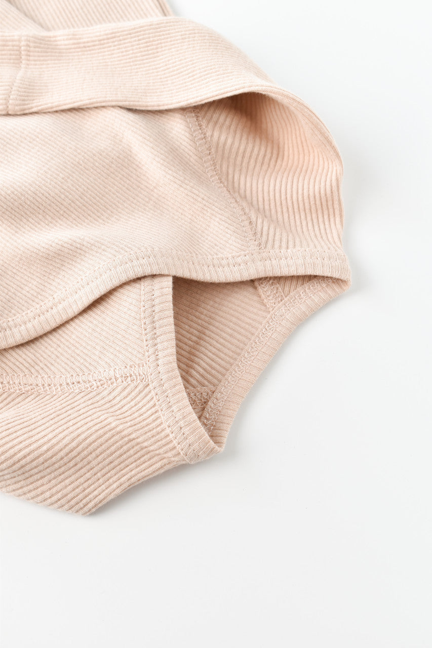 Set 4 piese: bluza, pantaloni, caciulita si manusi din bumbac organic si modal - Blush, Baby Cosy