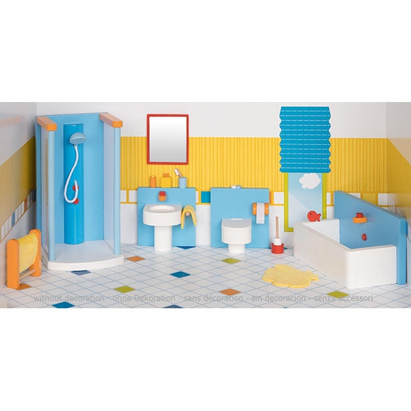 Set accesorii casuta papusi mobilier baie
