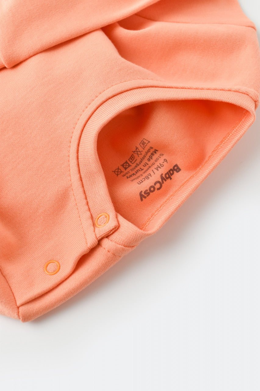 Set bluzita cu maneca lunga si panataloni lungi - bumbac organic 100% - Roz, Baby Cosy