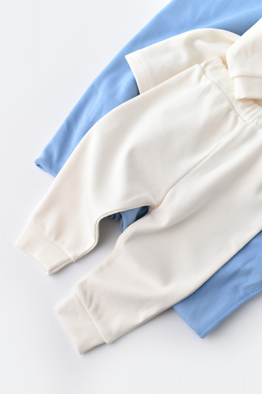 Set bluzita cu maneca lunga si panataloni lungi - bumbac organic 100% - Ecru, Baby Cosy