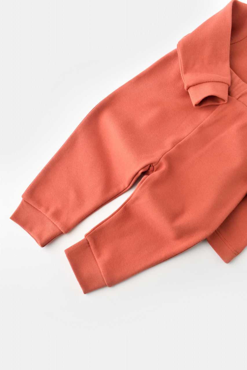 Set bluzita cu maneca lunga si panataloni lungi - bumbac organic 100% - Scortisoara, Baby Cosy
