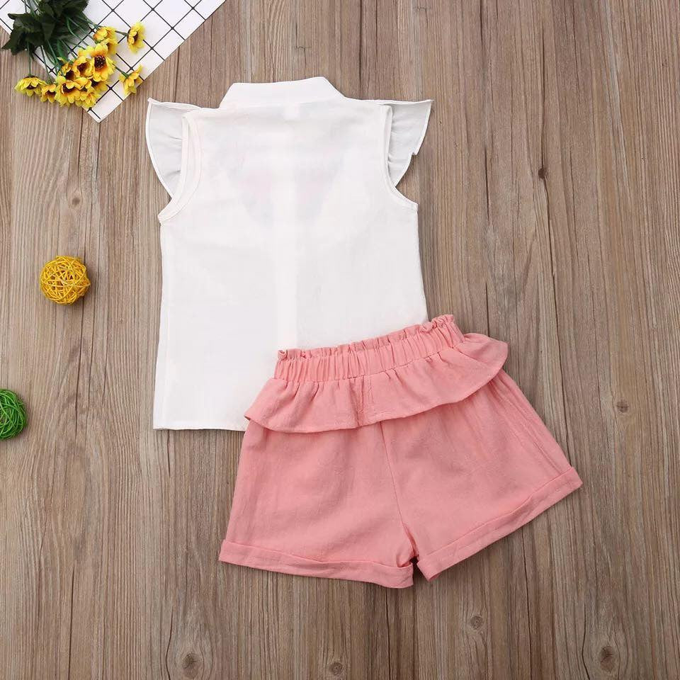 Set camasuta si pantaloni cu broderie