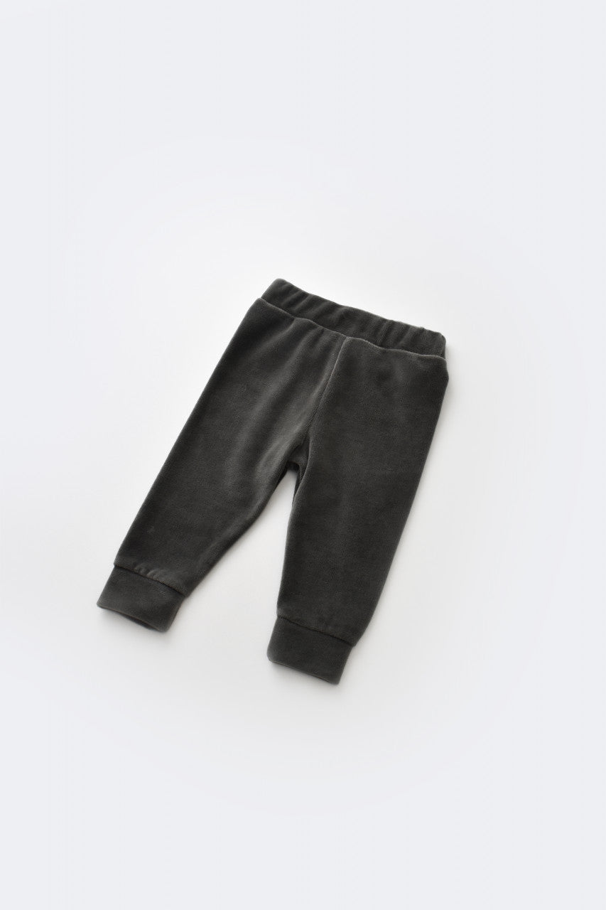 Set Curcubeu cu bluzita cu maneca lunga si panataloni lungi din 80%bumbac organic si 20% poliester - Antracit, Baby Cosy