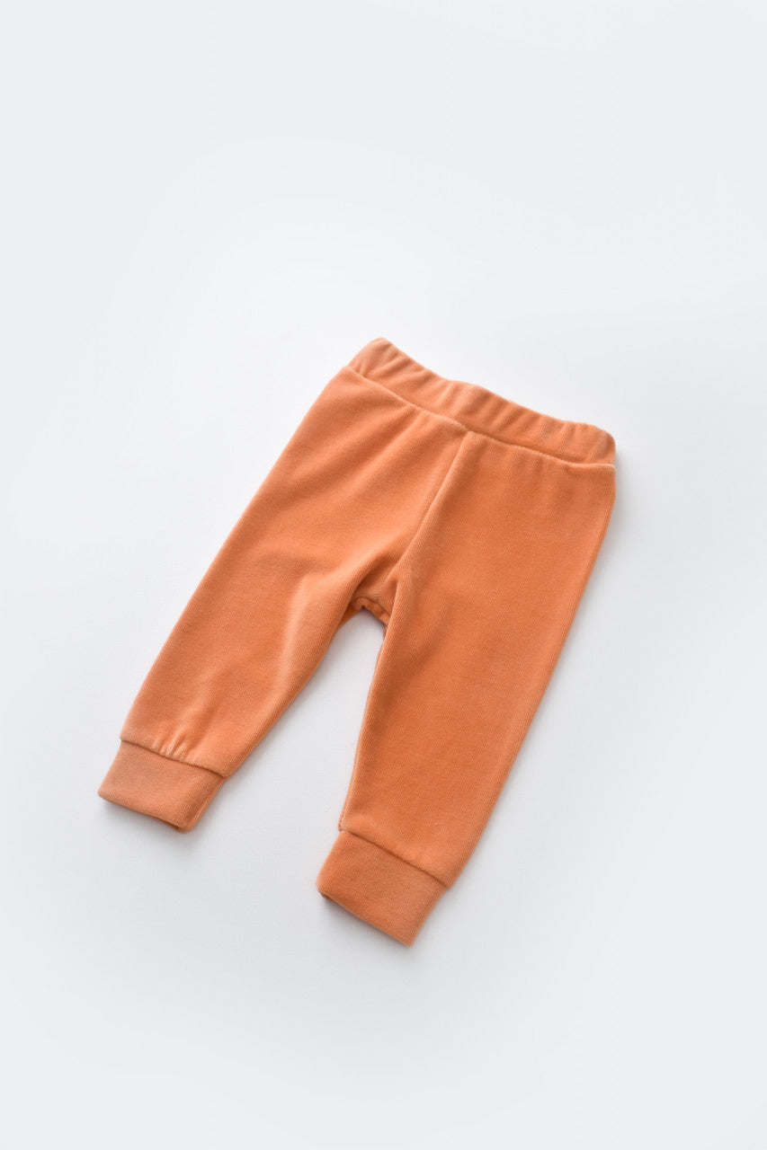 Set Curcubeu cu bluzita cu maneca lunga si panataloni lungi din 80%bumbac organic si 20% poliester - Portocaliu, Baby Cosy