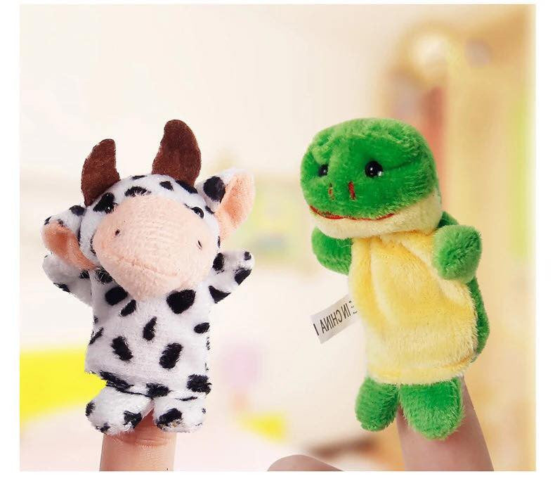 Set de 12 marionete pentru degete - animale