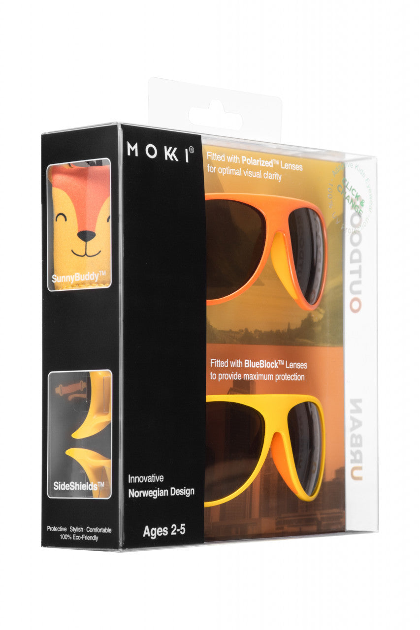 Set de 2 ochelari copii Click & Change, galben, 2-5 ani, Mokki
