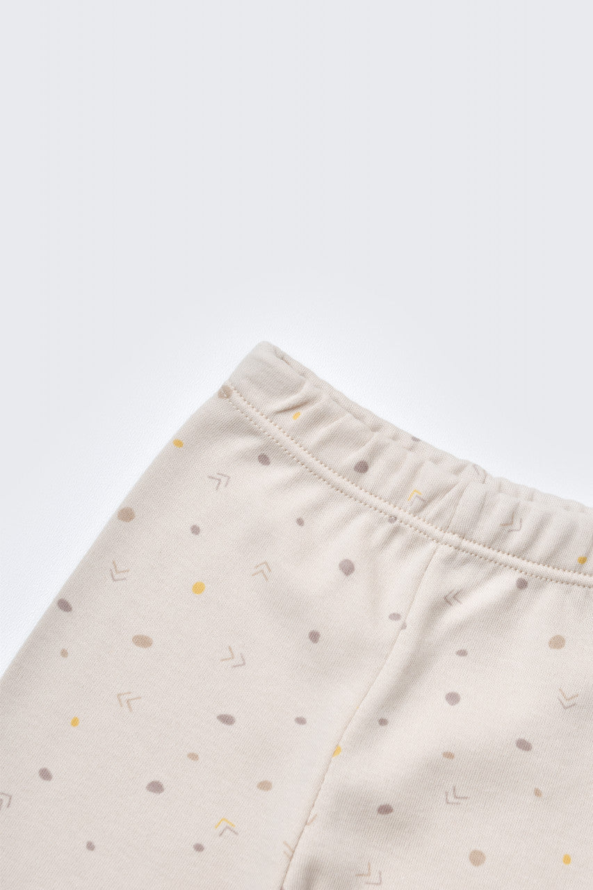 Set de 5 piese pentru nou nascut - 100% bumbac organic - Crem cu buline, Baby Cosy