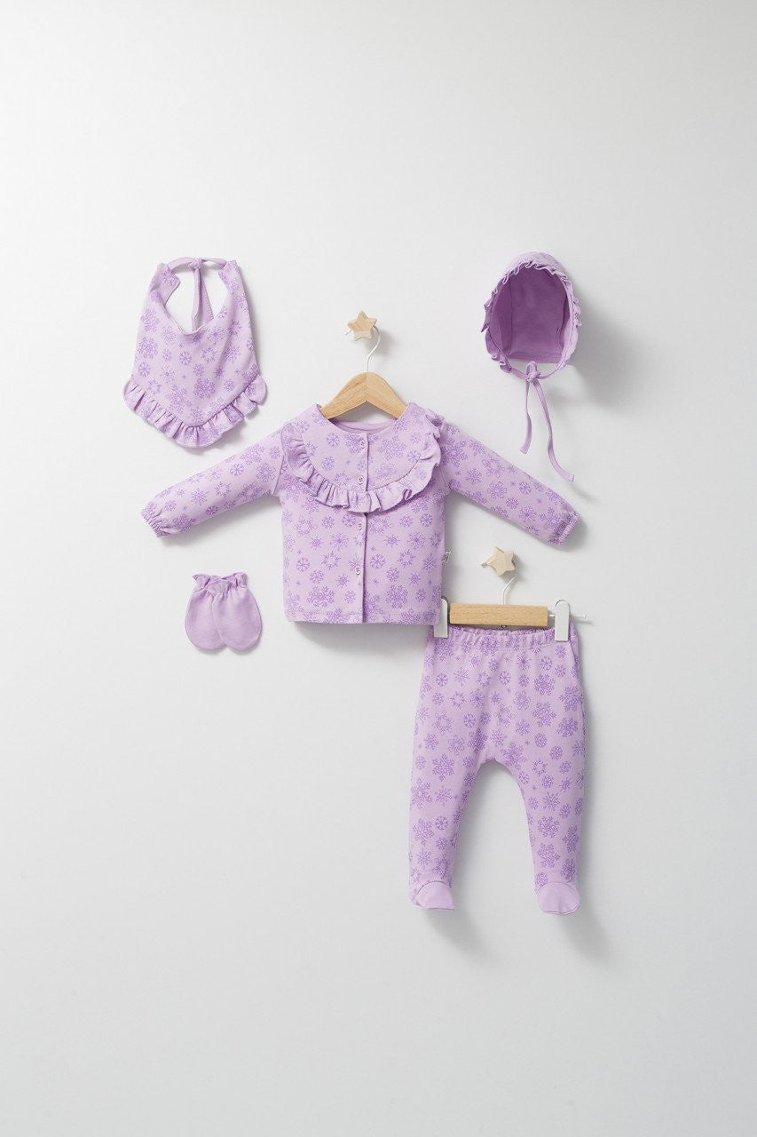 Set de 5 piese pentru nou nascut Ballon, Tongs baby