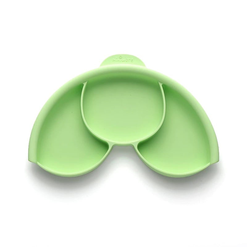 Set diversificare hrana bebelusi Miniware Healthy Meal, 100% din materiale naturale biodegradabile, 3 piese, Keylime
