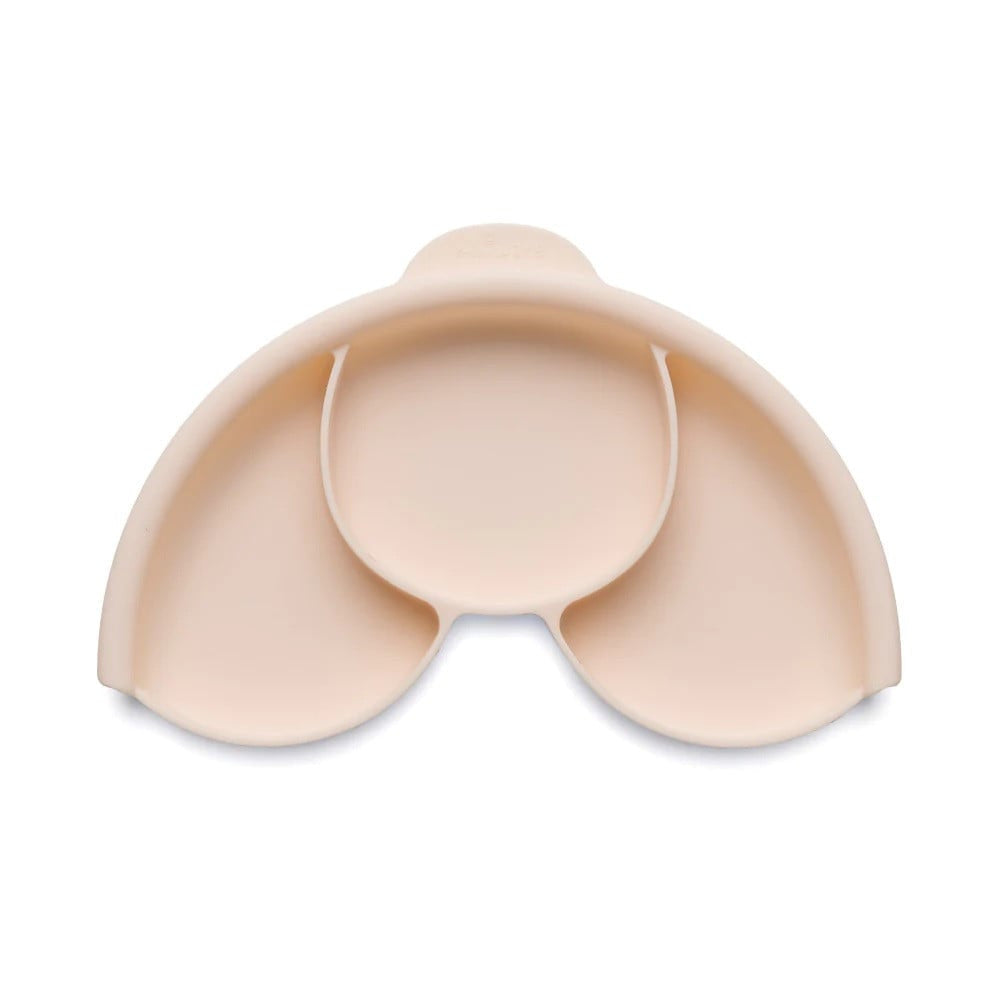 Set diversificare hrana bebelusi Miniware Healthy Meal, 100% din materiale naturale biodegradabile, 3 piese, Toffee/Peach