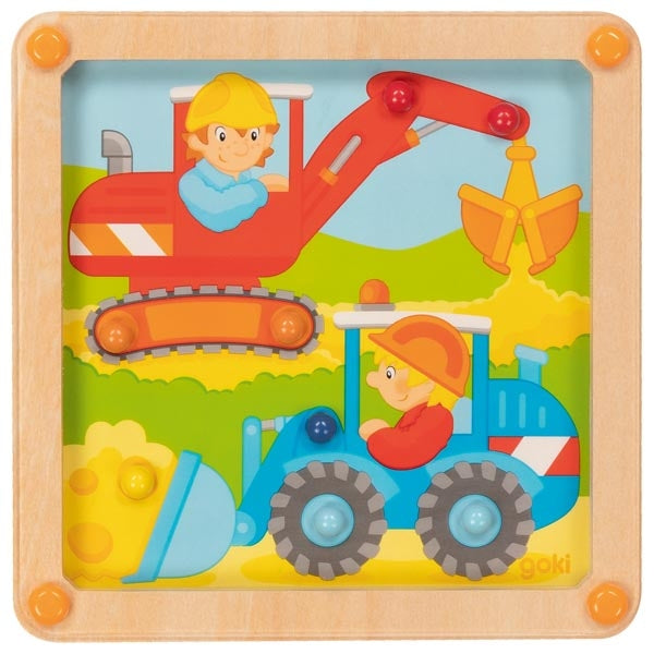 Set jucarii de dexteritate: gradina, ferma si santier de constructii