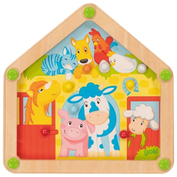 Set jucarii de dexteritate: gradina, ferma si santier de constructii