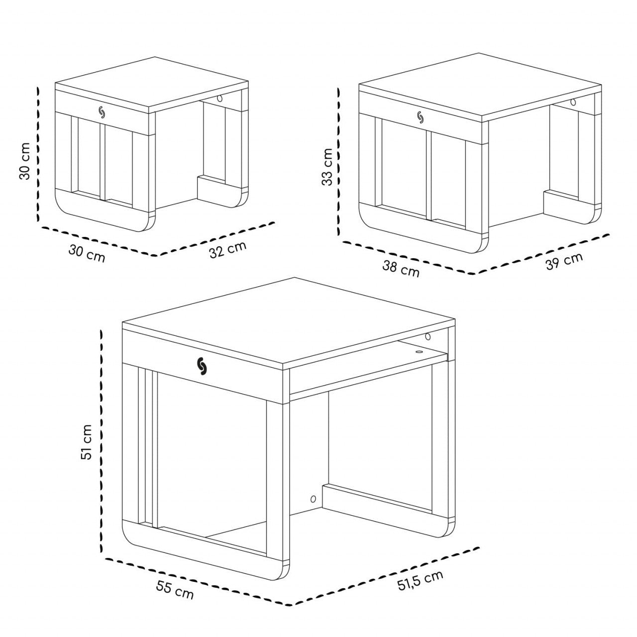 Set mobilier 8in1 Skiddou Mob, Evening shadow, Gri