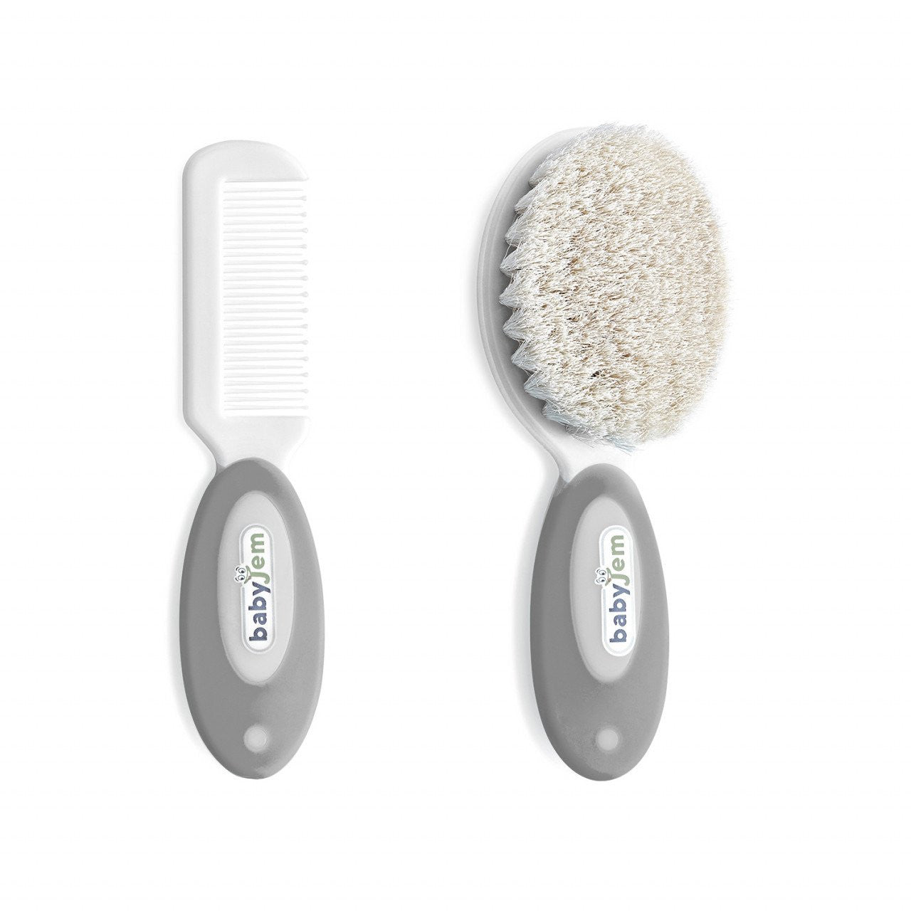 Set pieptan si perie din peri naturali BabyJem