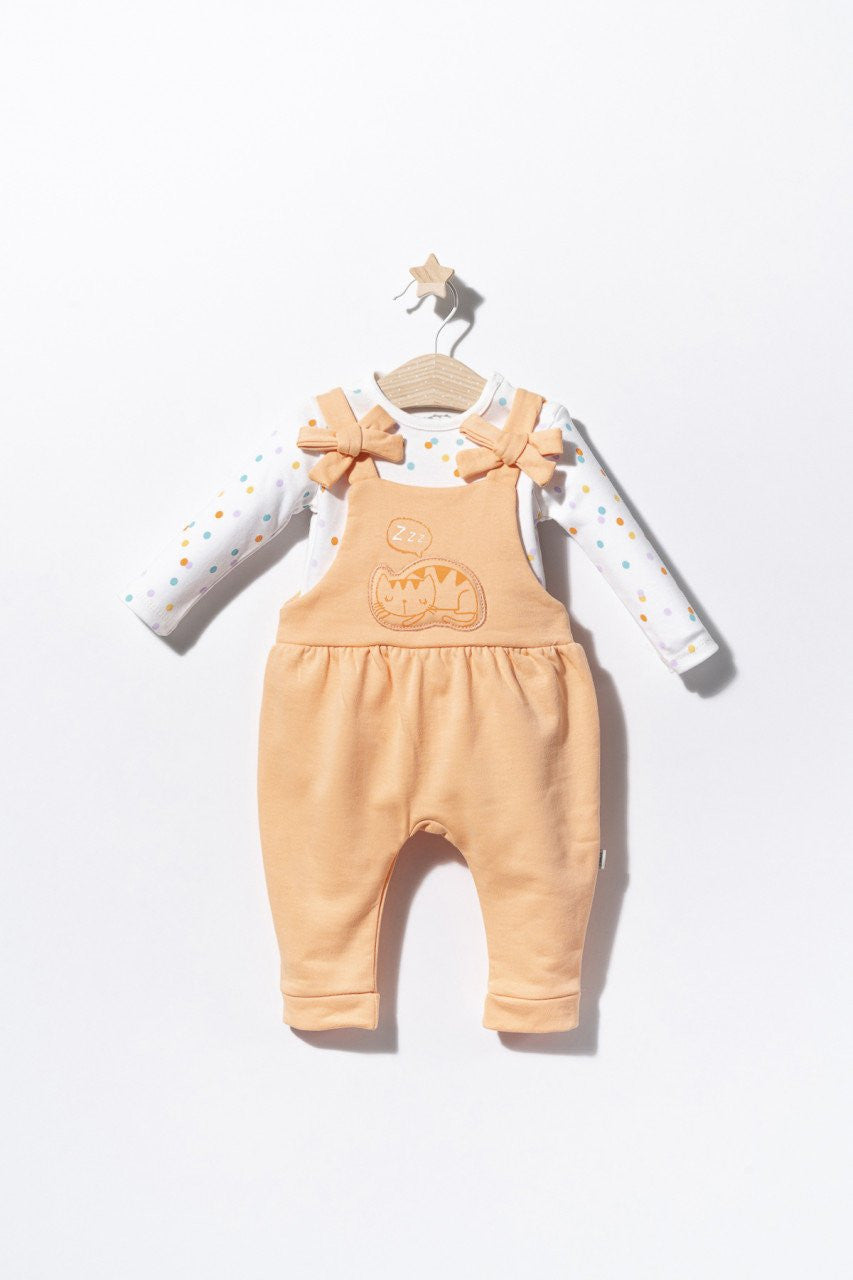 Set salopeta cu bluzita pentru bebelusi Cats, Tongs baby